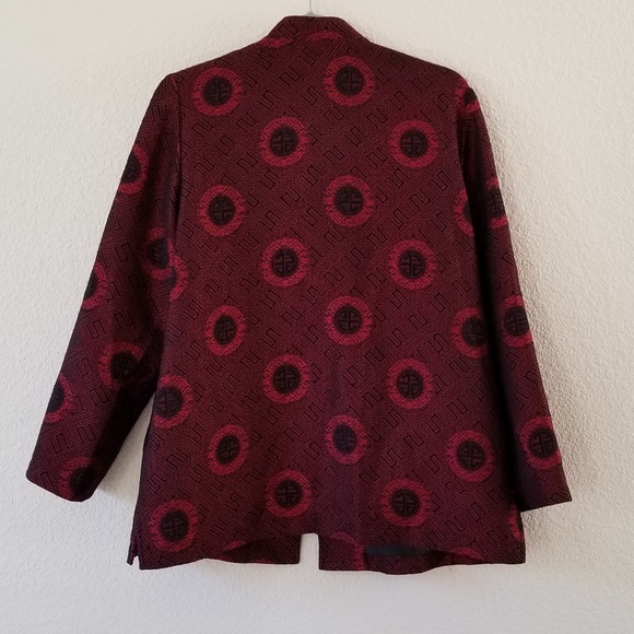 JM Petite Collection red and black jacket size 14p - Picture 5 of 6